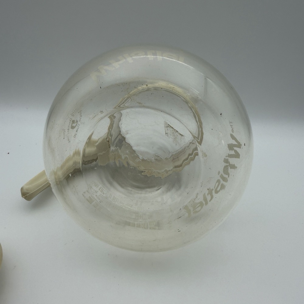 Vintage GEMCO The Whistler Glass Kettle 8 Cup Coffee Tea‎ Pot Carafe Cream - Picture 10 of 12
